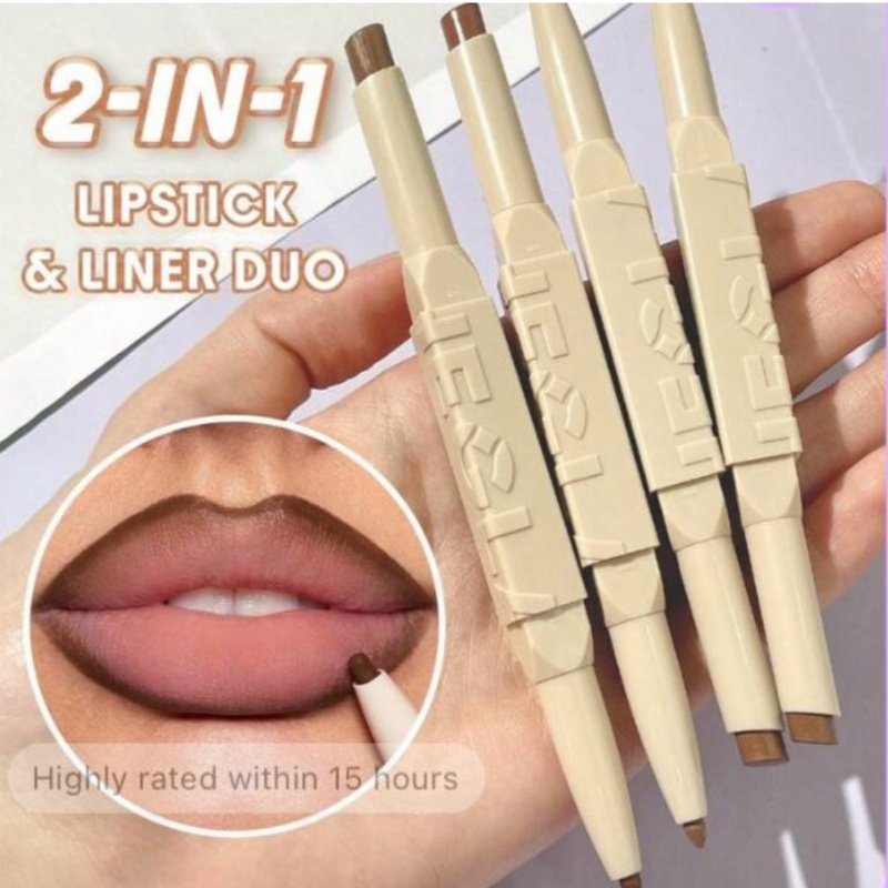 SHEGLAM Duo de rouge à lèvr es et de crayon - Caramel fonc